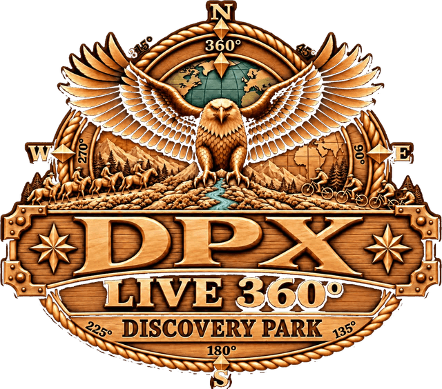 DPX LIVE 360 | The Discovery Park logo